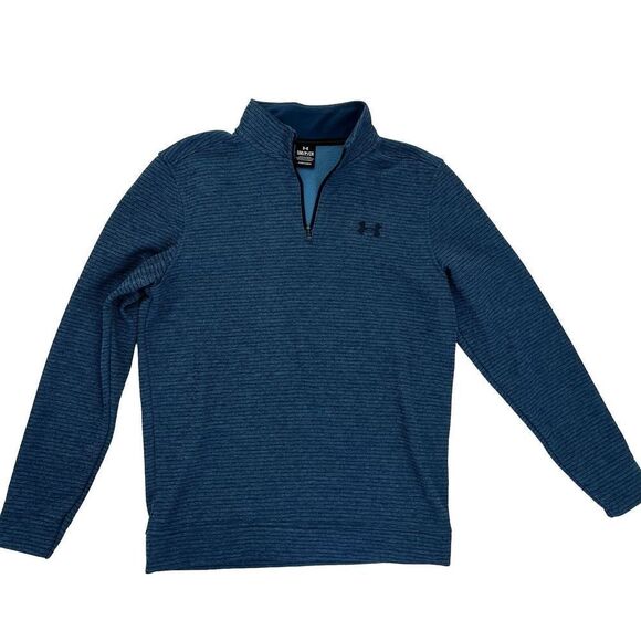 Under Armor Storm Blue Quarter Zip Pullover Jacket. Mens‎ Small. - Picture 1 of 7